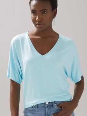 M  WHBM costal beachy top